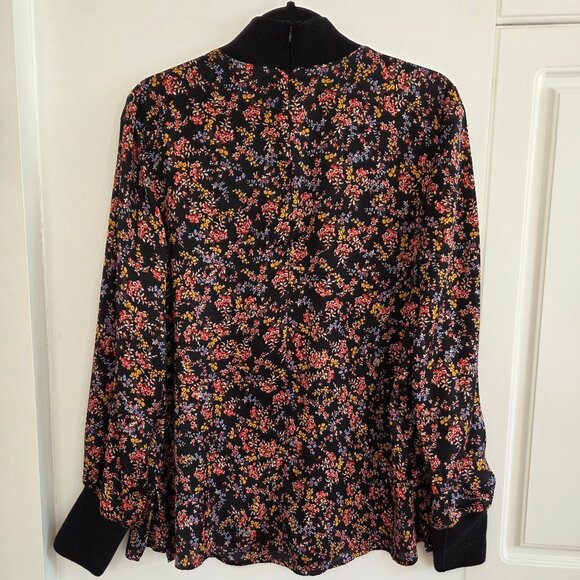 TRISTAN Floral Mock-Neck Blouse | Size L - Picture 3 of 13